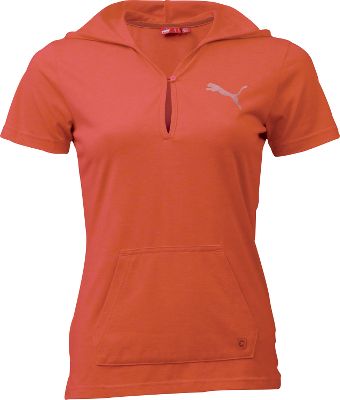 Puma Women's Red Heather Lightweight Hoodie