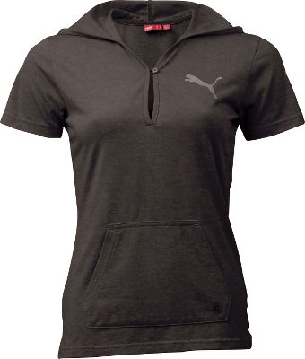Puma Women's Black Heather Lightweight Hoodie