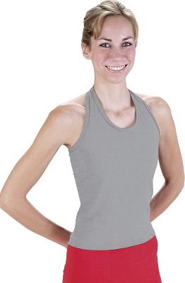 Pizzazz Adult Grey MVP Halter Top
