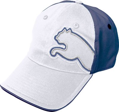Baseball - Puma White/Navy Carney Cap - Softball Caps & Softball Visors