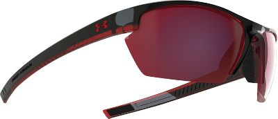 Under Armour Stride XL Black/Crystal Red Sunglasses