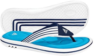Adidas Women's White/Aqua Myyuna Thong Sandals