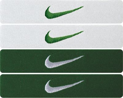 Nike Home and Away Forest/White Dri-FIT Arm Bands