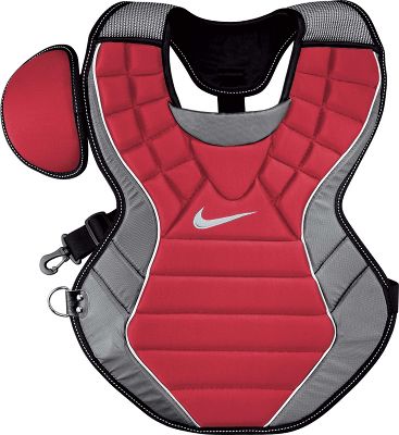 Nike Adult Red Pro Gold Catcher's Chest Protector