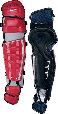 Nike Adult Red Pro Gold Catcher's Leg Guards
