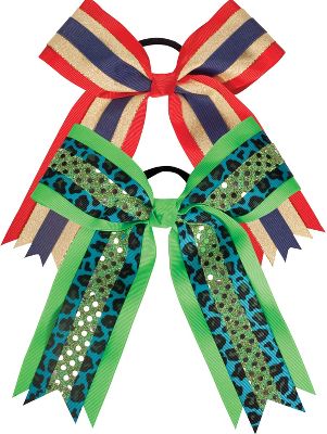 Powerbows Two-Layer Grosgrain Cheer Bow