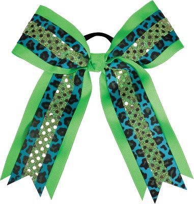 Powerbows Original Leopard Print Bow w/ Sequins