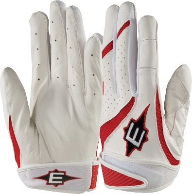 Easton Women's Wht/Red Rollover Batting Gloves
