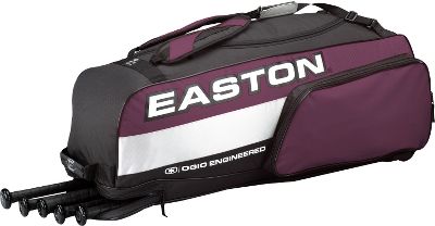 Easton Wheeled Team Synergy Maroon Player Bag