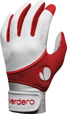 Verdero Mens V4X BlackWhite Batting Gloves Mens Softball Batting Gloves