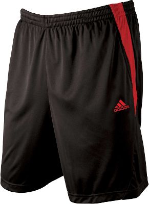 Adidas Black/Red ClimaLite Heather Workout Short