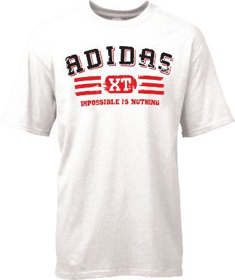 Adidas Adult White/Phantom/Orange Gym Issue T-Shirt