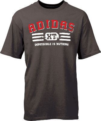 Adidas Adult Black/Red/White Gym Issue T-Shirt