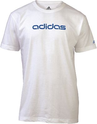 Adidas Men's Linear Logo White/Dark Navy T-Shirt