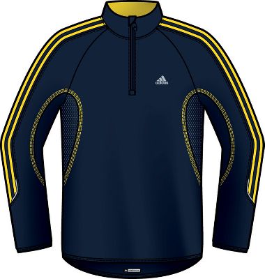 Adidas Men's Response Half Zip Running Fleece Top