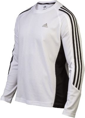 Adidas Men's Response Wht/Blk Long Sleeve Shirt