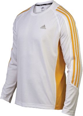 Adidas Men's Response Wht/Org Long Sleeve Shirt