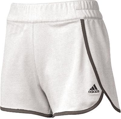 Adidas Women's White/Black Terry Shorts