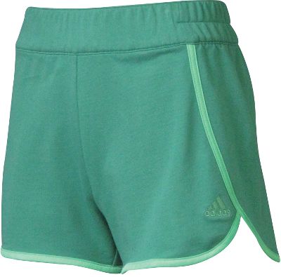 Adidas Women's Green/Fluro Terry Shorts