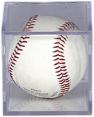 Baseball - BaseQube Baseball Holder/Cube - Baseball Display Cases