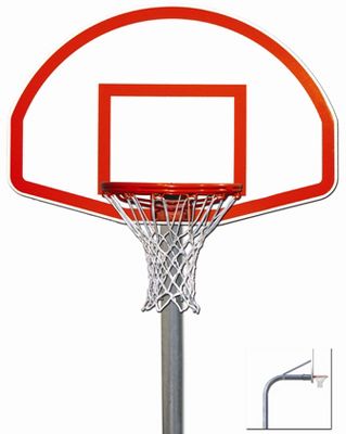 Trigon Standard 4 1/2" Gooseneck Playground Basketball System