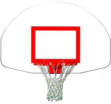 Trigon Fan-Shape Steel Backboard
