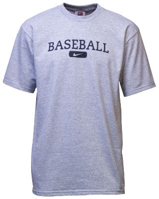 Baseball Nike Baseball T Shirt Large Gray