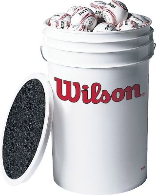 Wilson Practice Blem Balls & Bucket 