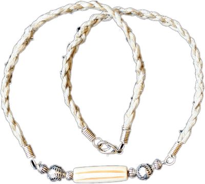 Gemsports 16" Braided Choker With Ivory Accent 