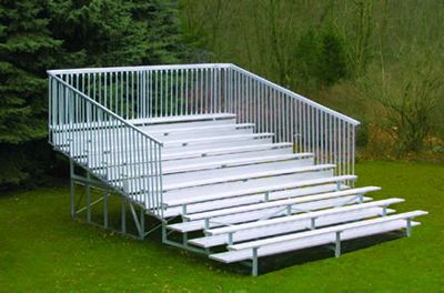 Jaypro 15' Guard Rail Enclosure Bleachers