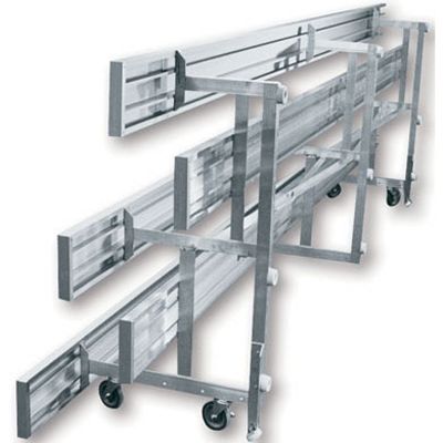 Jaypro 3 Row 42 Seat Tip N' Roll Bleachers