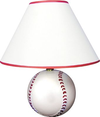 Rixstine Baseball Ceramic Lamp