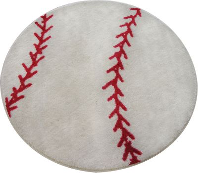 Rixstine 36" Baseball Rug
