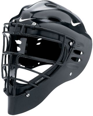 Baseball Nike Pro Gold Adult Hockey Catchers Mask Black