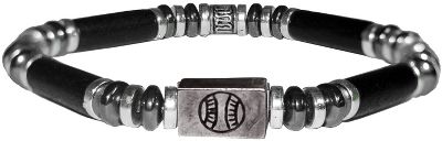 Chalk Talk Black Power Baseball Bracelet - Softball Keychains & Softball Jewelry