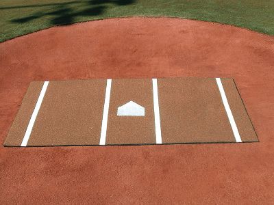 Baseball Synthetic Turf Home Plate Mats Clay Color