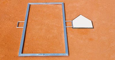 Baseball 3 Way Adjustable Batters Box Template