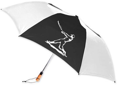 Chalk Talk Black Baseball Sports Umbrella