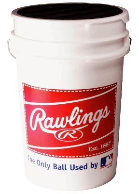 Baseball Rawlings Bucket With 30 Baseballs