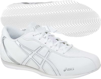 Asics Youth Gel Inspire 2 White/Silver Cheer Shoes