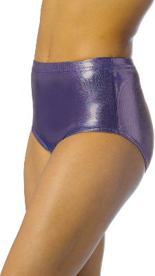 Alleson Athletic Youth Metallic Purple Cheer Briefs