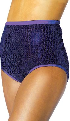 Alleson Athletics Youth Purple Sequin Cheer Briefs