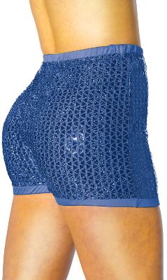 Alleson Athletic Women's Royal Sequin Boy Cut Brief