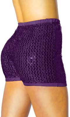 Alleson Athletic Youth Purple Sequin Boy Cut Brief