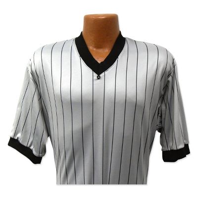 Dalco Pro Comfort V-Neck Gry/Blk Short Sleeve Official's Shirt