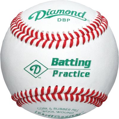 Baseball Diamond Official League White Practice Baseballs