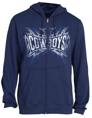 Dallas Cowboys Mens Outlast Full Zip Fleece Hoodie Large NFL Apparel