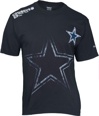 Dallas Cowboys Mens Stealth Black T Shirt NFL Apparel