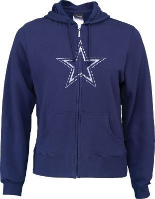 Dallas Cowboys Women`s Giant Logo Stretch Fleece Hoodie
