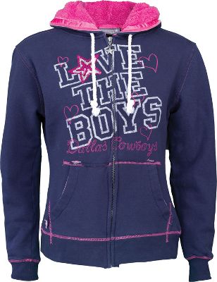 Dallas Cowboys Women's Love Full-Zip Hoodie - Small - Outerwear